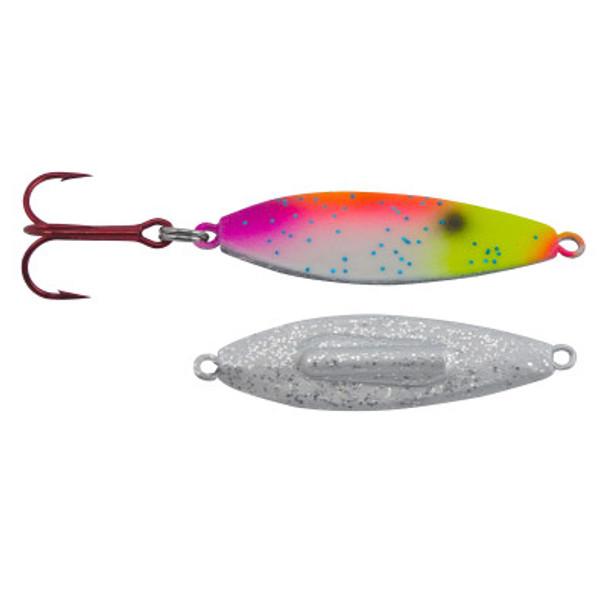 Silver Streak Rattle Streak Spoon Glow Yellowtail; 3/4 oz.