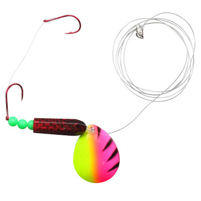 LINDY Walleye Worm Harness Red White LR704 for sale online