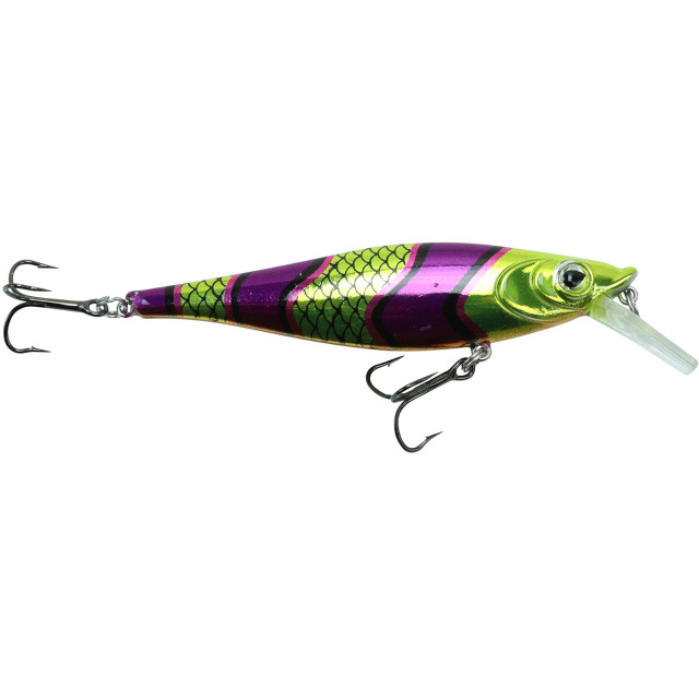 Custom Painted Walleye Nation Creation WNC Reaper, lure, crankbait Black  Mamba