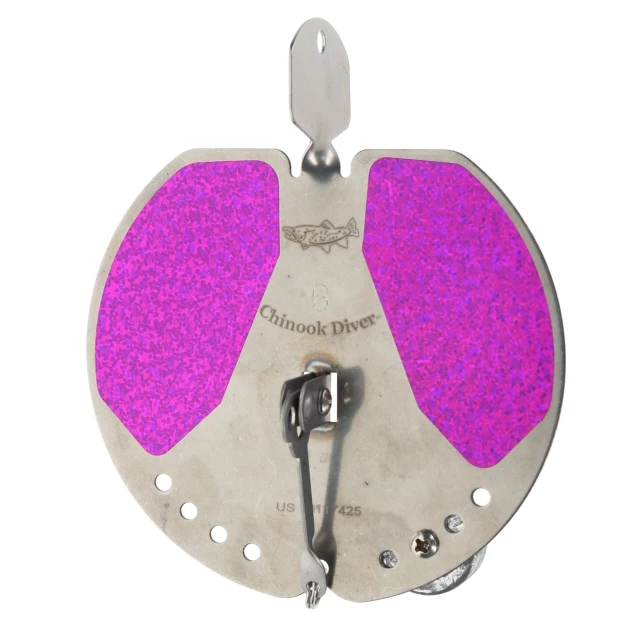 Chinook Products Stainless Steel Trolling Diver color Fuchsia Tape