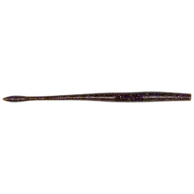 6.25 Black Sapphire Flat Bottom Magnum Trick Worm, Soft Plastic