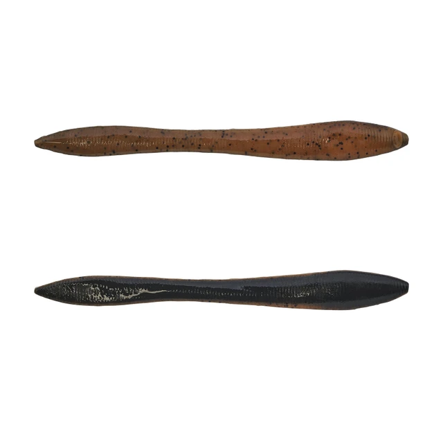 Berkley Gulp! Jumbo Leech Soft Bait color Black Pumpkin