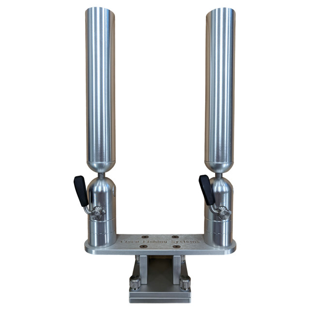 Cisco Double Tube Rod Holder on Thumbscrew Mount