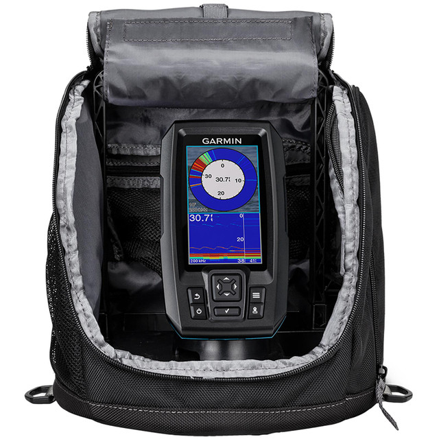 Garmin STRIKER Plus 4 Ice Fishing Bundle with Dual Beam-IF Transducer