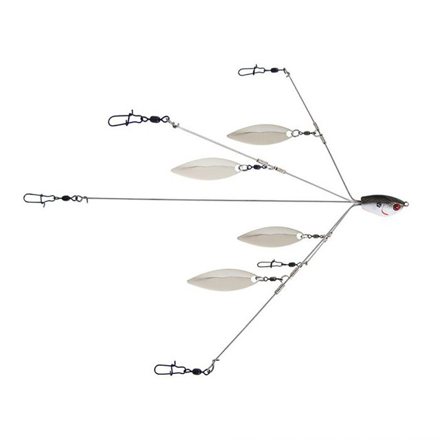 Ghanneey 5Pcs Alabama Rig Umbrella for Bass Fishing 3 Arms Fishing Lure Kit  for Trout Salmon Walleye Perch Freshwater and Saltwater, Bait Rigs -   Canada