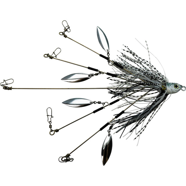  2 Pcs Alabama Rigs, 5 Arm Umbrella Rig Swimbait with 8 Blade  Willow Leaf Blades, Fishing Bass Bait for Saltwater Freshwater : Sports &  Outdoors