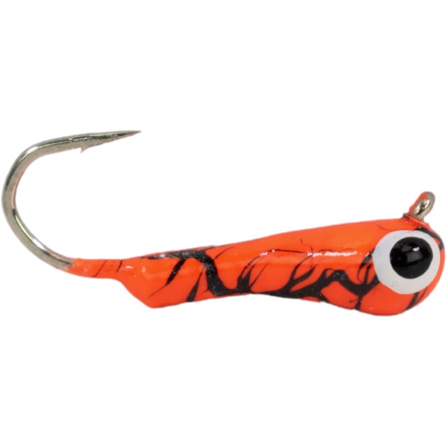 Widow Maker Lures Tungsten Glow DropLit Jig color Crackerized Orange Glow