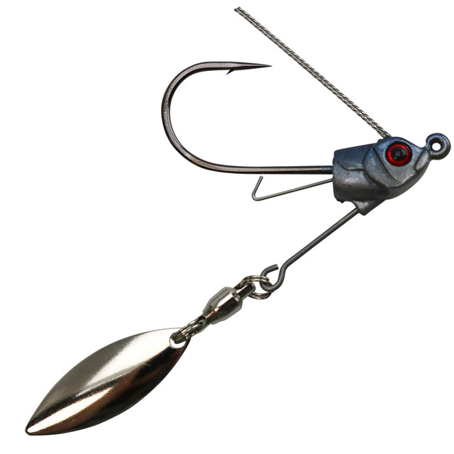 KEITECH Fishing Tungsten FOOTBALL SHAKY Jig Head Hook #3/0