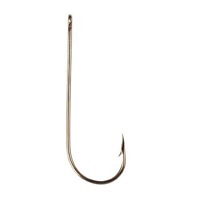 Eagle Claw Pro-V Bend Aberdeen Snelled Hook, Down Eye