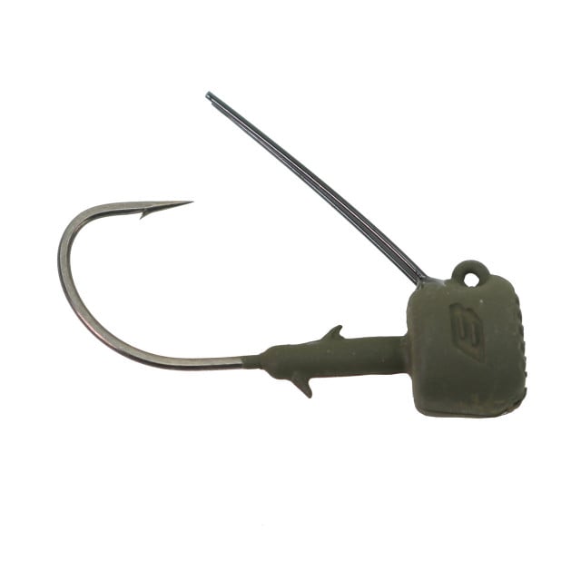 BKK Silent Chaser Draggin' Ned Weedless Jighead in Green