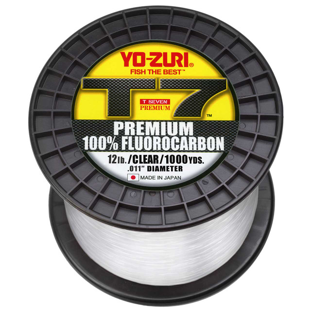 YO-ZURI HYBRID Fluorocarbon Fishing Line 40lb/600yd CLEAR COLOR FREE USA  SHIP! 756791150911 