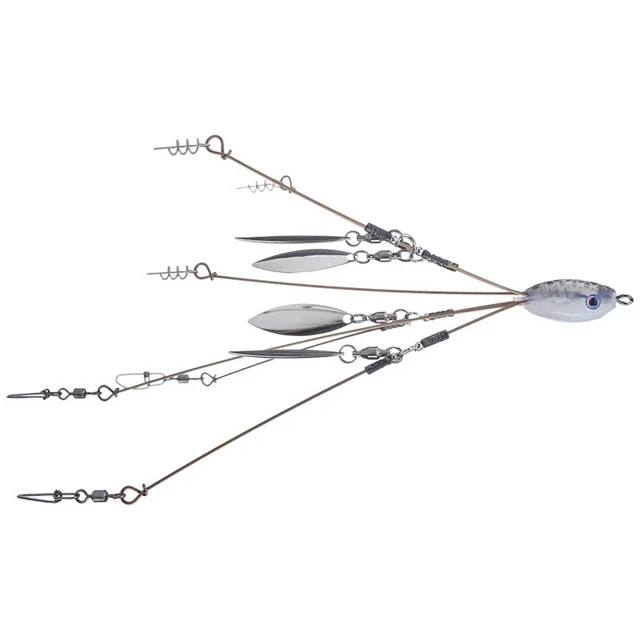 Hog Farmer Baits Tactical Basssin' Mini Umbrella Rig 4 Blade