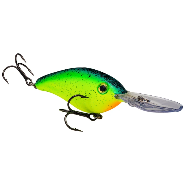 Strike King XD Crankbait Chartreuse Blue Black Splatterback color