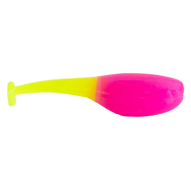 Mr. Crappie Lil' Suck'r soft plastic in Electric Chicken
