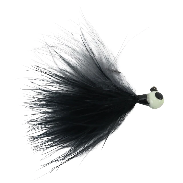 Kenders Tungsten Maribou Jig color Black