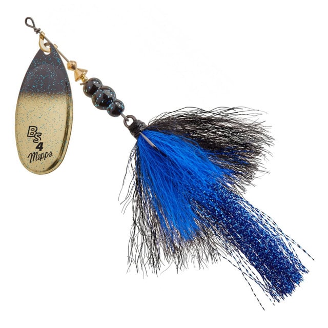 Mepps Bronze Slammer color Gold-Black and Blue