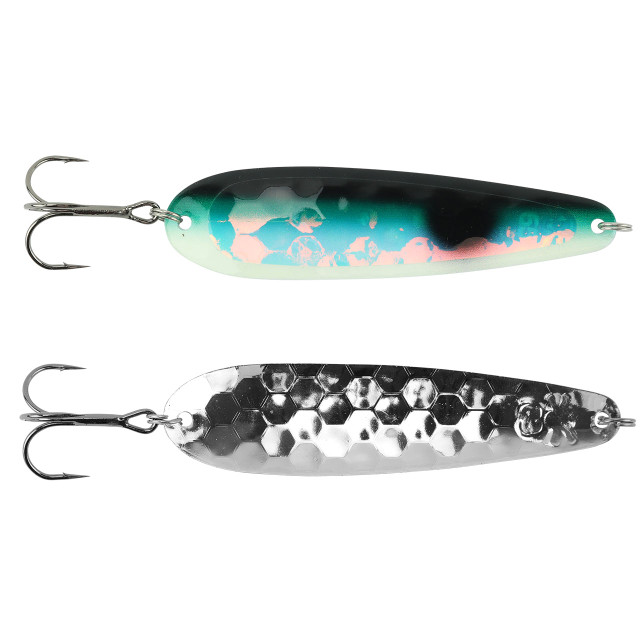  Prime Lures Paquete de 4 cucharas de pesca de fundición. Plata  real. Mata salmón, Steelhead, Bass y trucha. Gran acción (metálicos, 2/5  oz) : Deportes y Actividades al Aire Libre