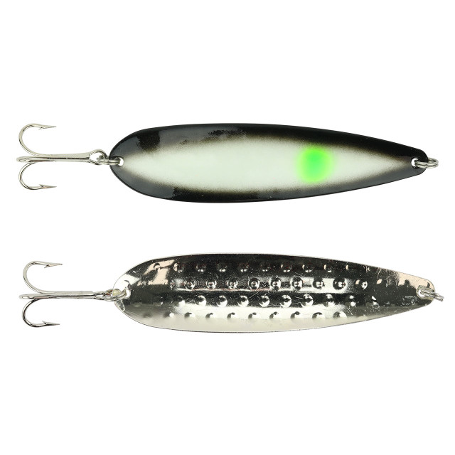 Salmon Trolling Spoon - Chrome (Hex) – COASTAL PIRATES LLC