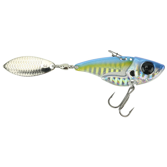 Crappie X Tractor – Twin Paddle Tail, Ribbed Underbelly Mounted on a Road  Runner Head – TTI Blakemore