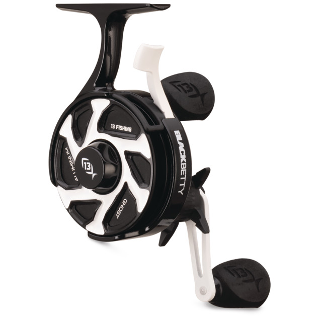 clearance ice fishing reels LADYGLAICEX SKP LADY GLACIER REEL for touch collapsible reel handle boasts an extended stem that lets you reel in your catch with ease Ice Fishing Rattle Reels Dorisea