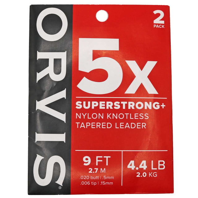 Orvis SuperStrong Plus Leaders - 2pk front of packaging