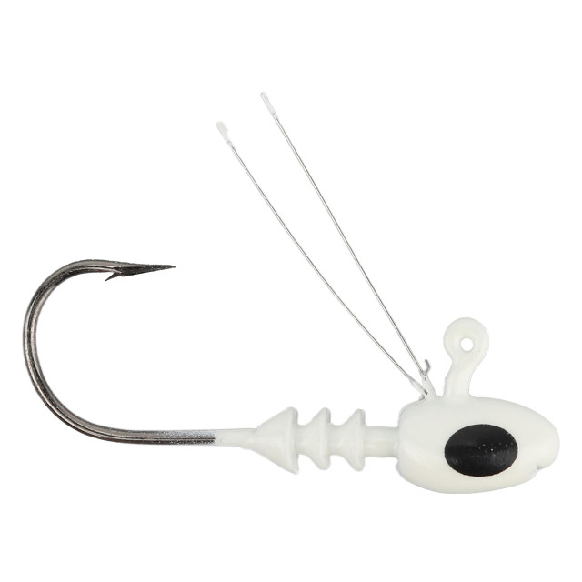Bobby Garland Crappie Pro Mo'Glo Jig Head - 1/24 Oz, Orange Glow-in-the-Dark