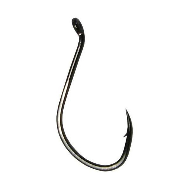 Gamakatsu T10 6H Salmon Tapered Loop Eye Hook Black Size 6 - Hareline Dubbin