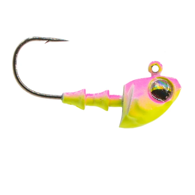 6th Sense Crappie Jig Head Size 2 color Pink-Treuse