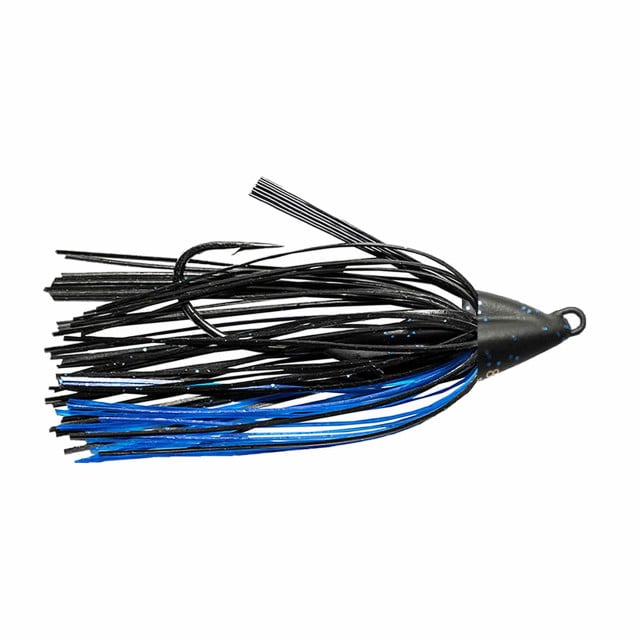 Keitech Swing Swimmer Swim Jig color Black Blue Flake