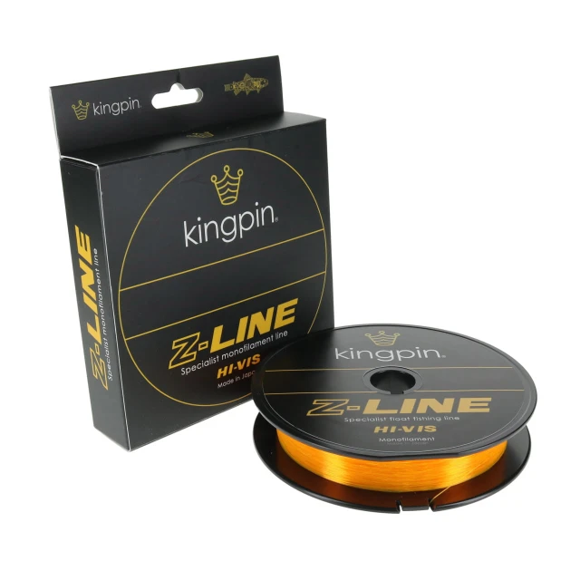 Kingpin Z-Line Floating Centerpin Line Hi-Vis Yellow 250 m spool with box