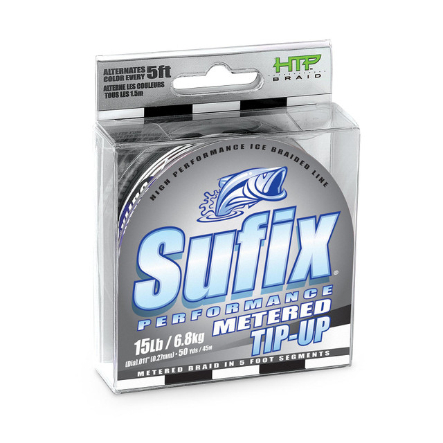 Suffix 832 Ice Braid Fishing Line 10lb Ice Camo (50yds) - Rat