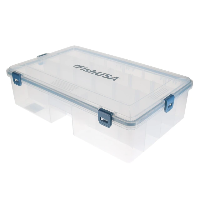 FishUSA Flagship Large Deep Waterproof Tackle Box closed