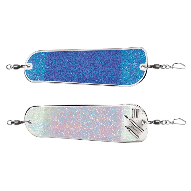 Luhr Jensen Money Roll Flasher color Glow Blue Crush top and bottom view