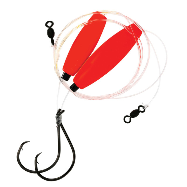 Montages Eagle Claw Saumon Mooching Rigs - 20 Montages, Hameçons 2/0-3/0, 25lb