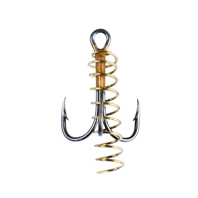 Eagle Claw 2X Soft Bait Treble Hook with Spring