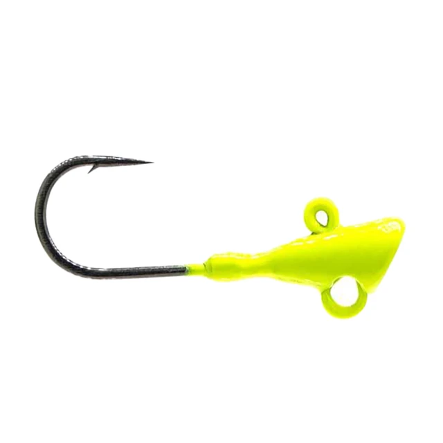 Leland's Lures Trout Magnet Drop Jig Heads color Chartreuse