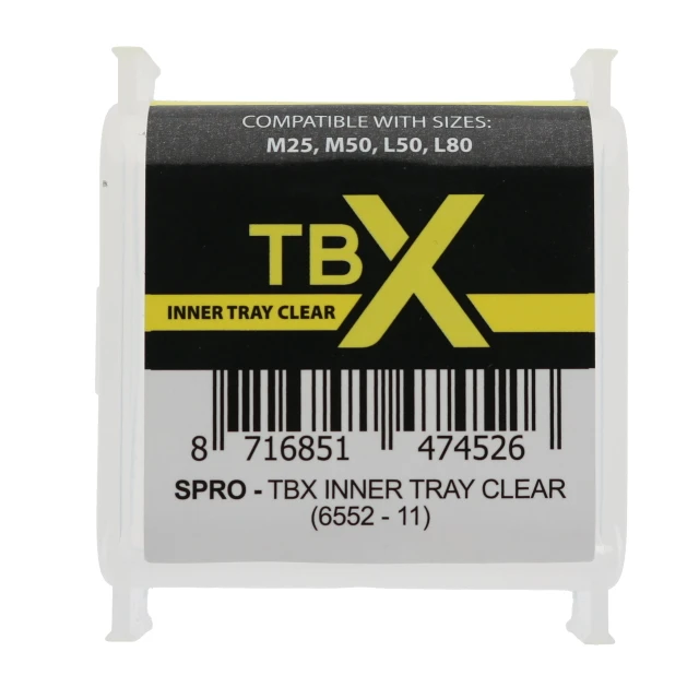 SPRO TBX Clear Inner Tray image closed bottom