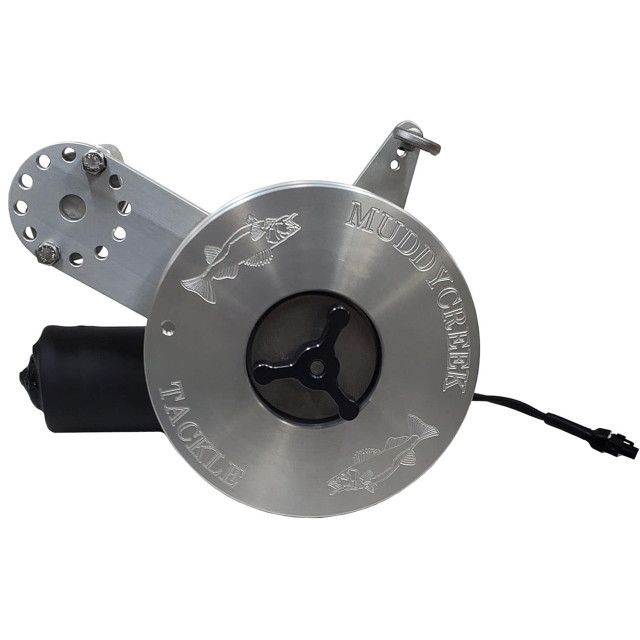 Muddycreek Tackle Electric Planer Motor on Rail Mount