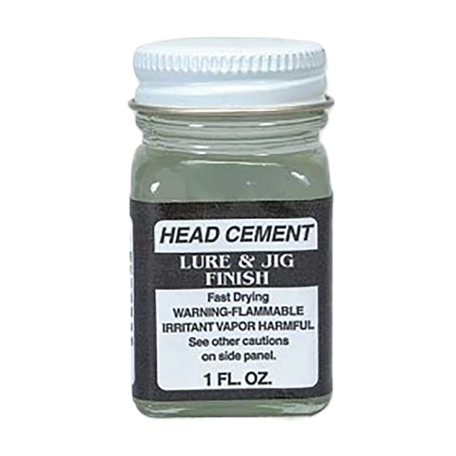 Do-It VLF Head Cement 1 oz. bottle for long-term use in jig and fly tying