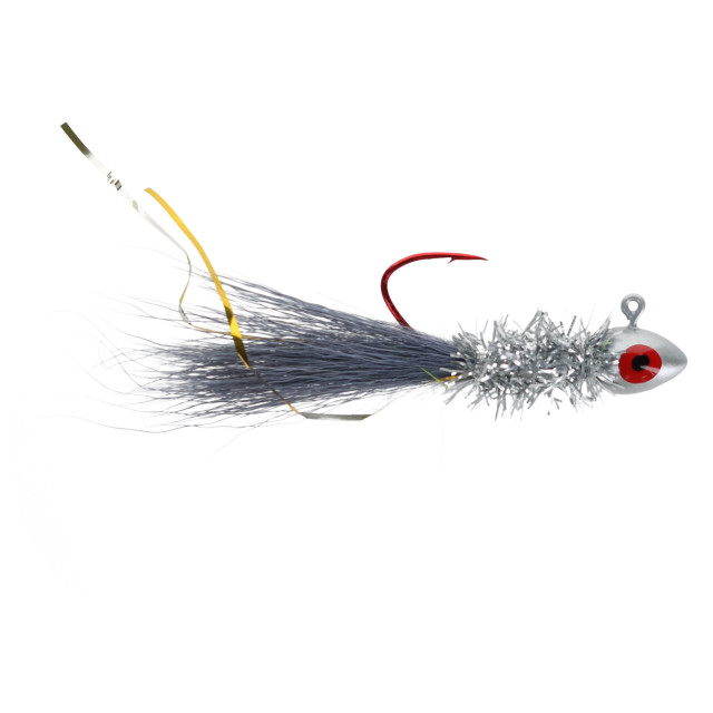 Hand Tied Hackle Tail Crappie Jigs Made in The USA 1/16th Oz #2,4,6,8 Hook New
