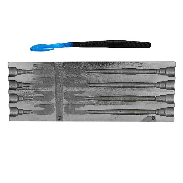 Do-It ES XL Series 6 in. Cut Tail Worm Mold soft bait is for display purposes only
