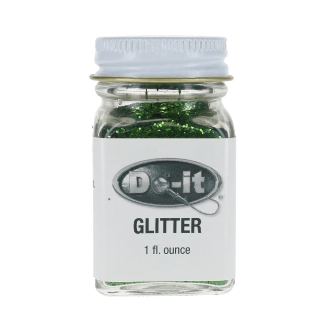Do-It Essentials Series Soft Bait Glitter color Moss Green Jar
