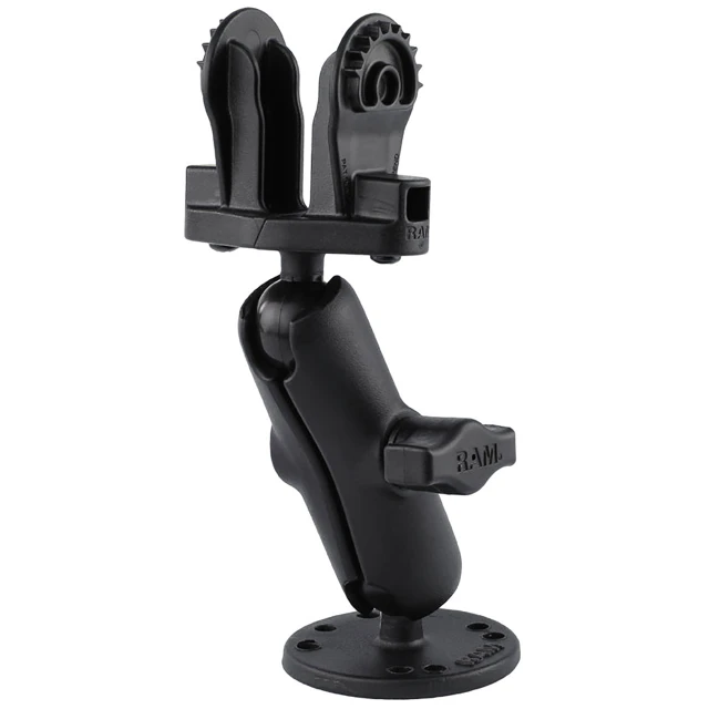 RAM Mounts Double Ball Mount for Lowrance Eagle 4 & 5, Hook2, & Reveal Series