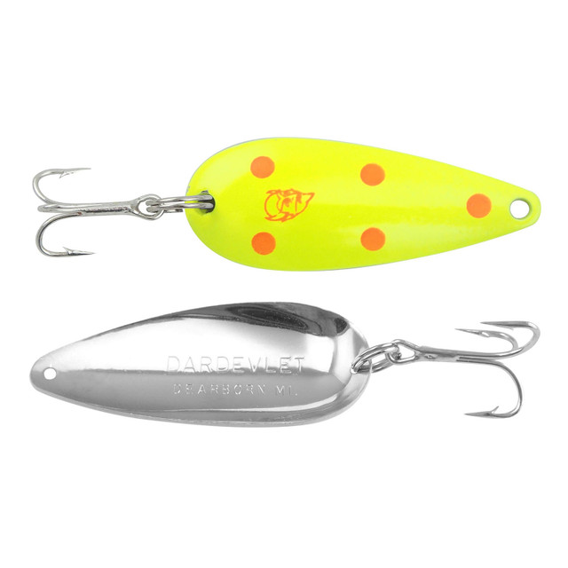 Luhr Jensen Hus-Lure 1/8 oz. Chartreuse/Silver P-Lite (1193-018-0158) 