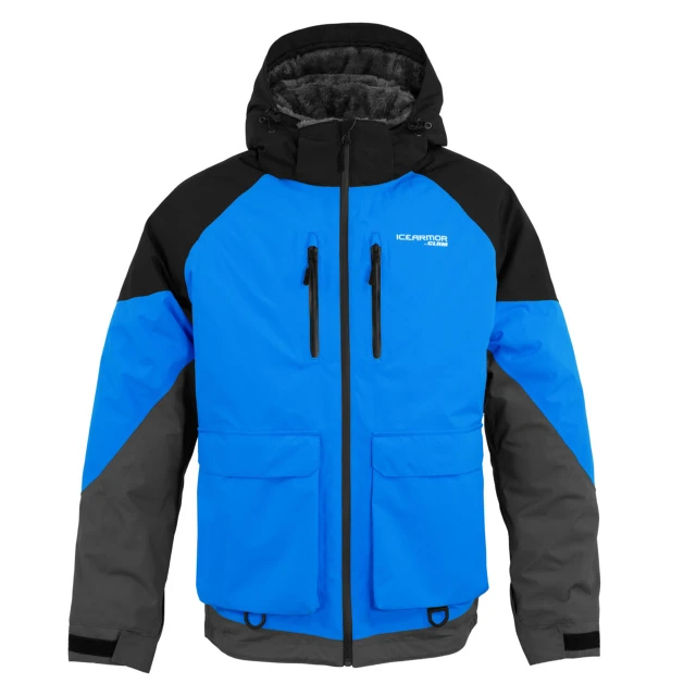 IceArmor Men's SubZero Float Parka color Blue-Gray-Black