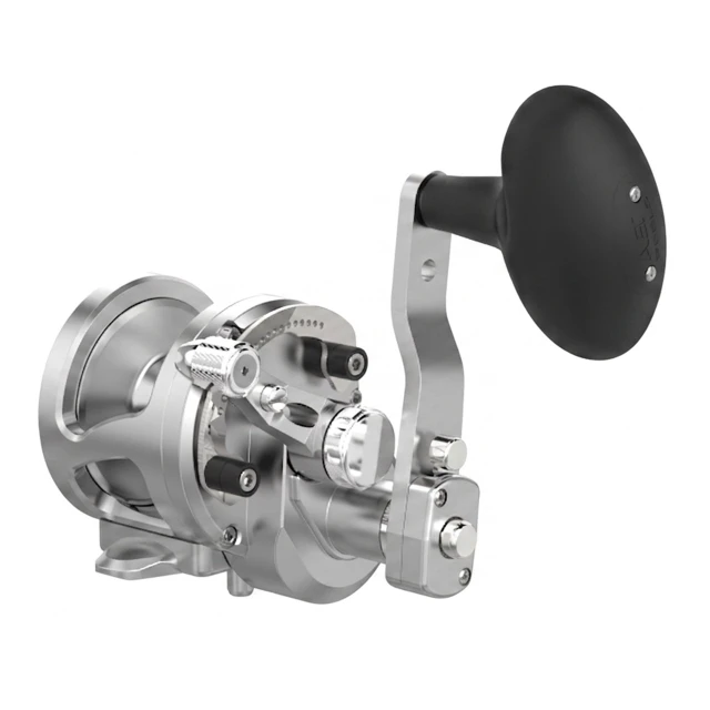 Avet SXJ Raptor Plus Two-Speed Lever Drag Conventional Reel color Silver Right Hand