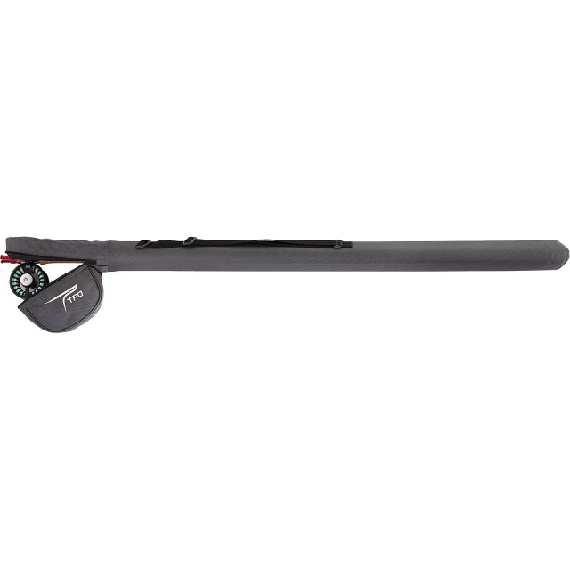 Temple Fork Outfitters Bug Launcher Fly Rod & Reel Outfit in included rod and reel carrying case