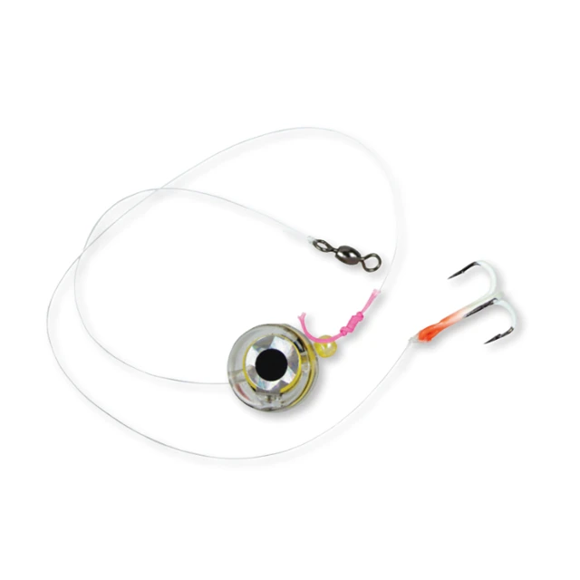 JB Lures Blinky Glow Treble Drop Rig in Glow Red