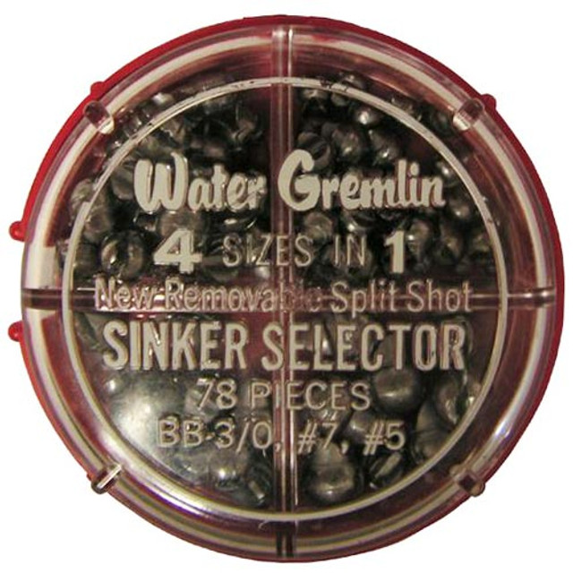 Water Gremlin Removable Split Shot Super Sinker Pak