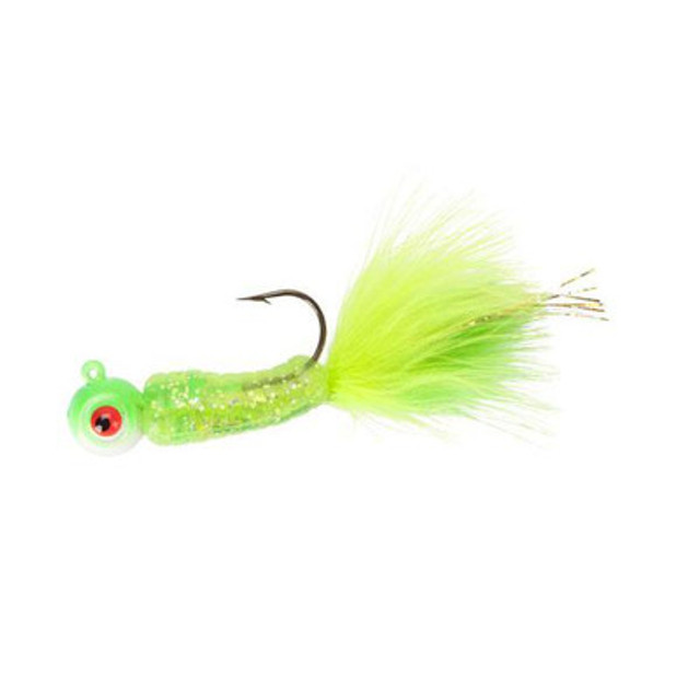 Road Runner Crappie Thunder Jig w/Spinner, 1/16 oz, Electric Chicken